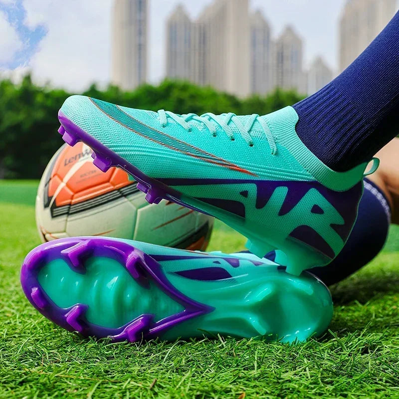 Men Soccer Shoes Unisex Football Boots Non-Slip Grass Outdoor Sports Shoes Breathable Training Sport Ultralight Drop Shipping