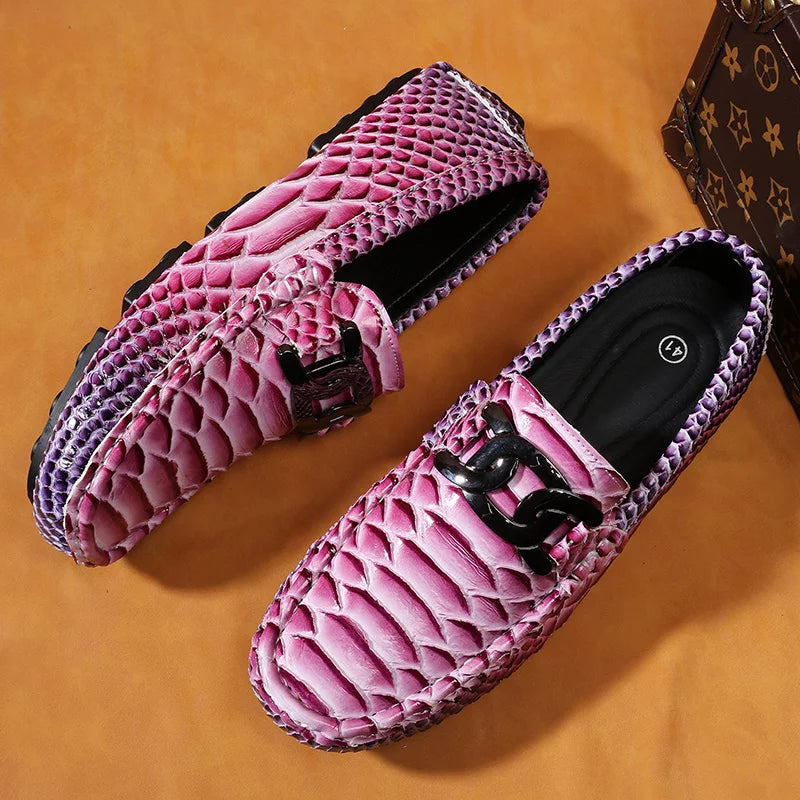 Plus Size 38~48 Mens Loafers Brand Corduroy Casual Leather Designer Vintage Slip-on Classic Men Driving Wedding Male Dress Shoes