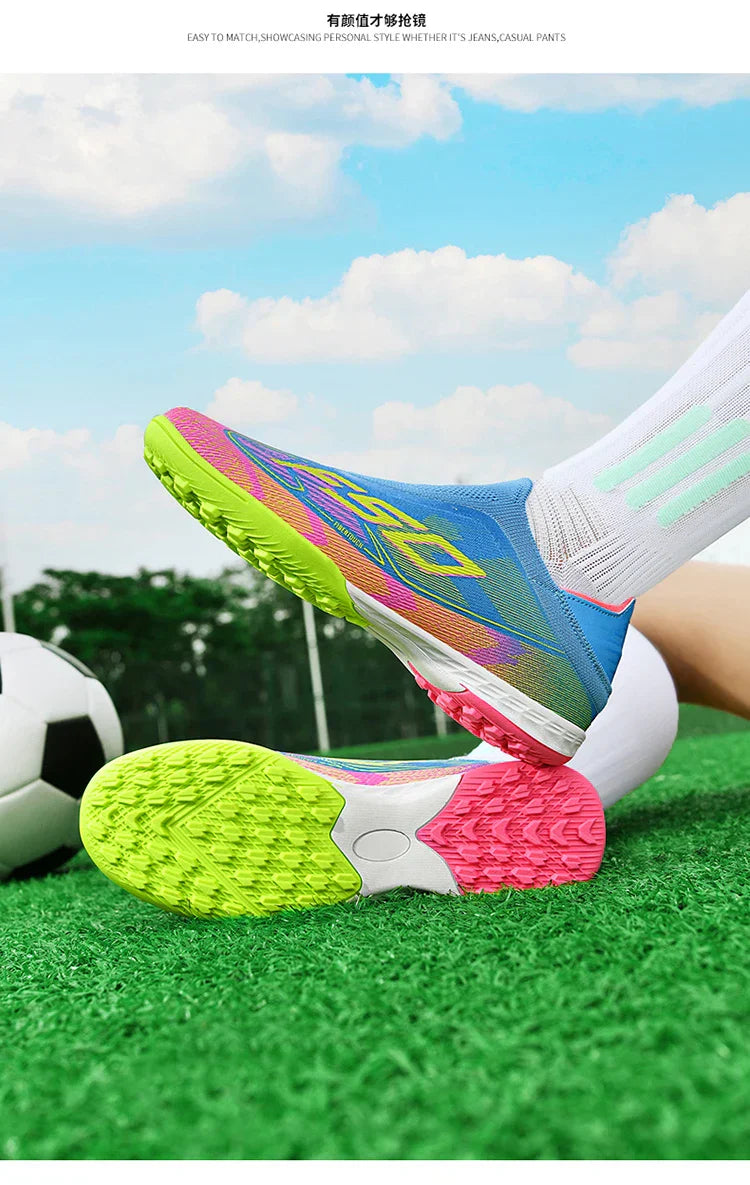 Men Society Soccer Shoes Cleats FG/TF Professional Original Women Football Boots Grass Indoor Training Unisex Non Slip Sneaker