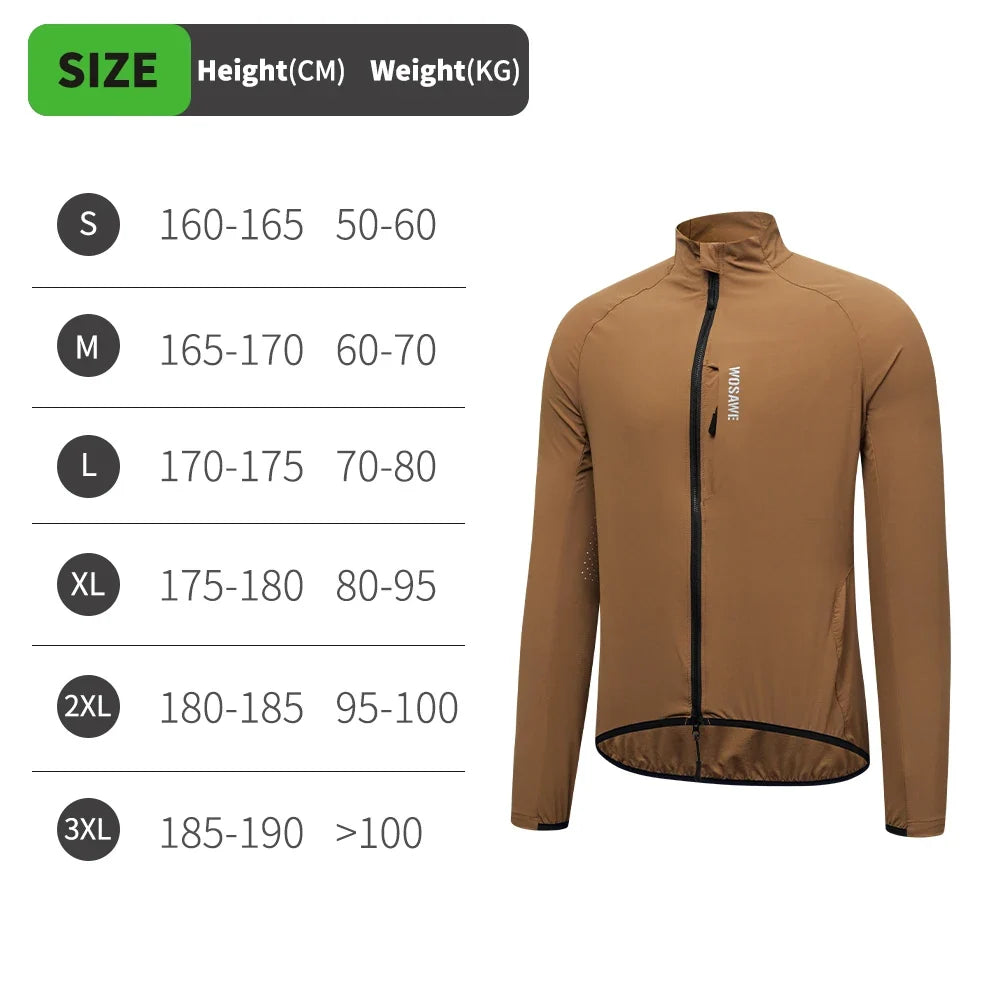 Summer Bike Jacket Water-repellent Cycling Jacket Outdoor Hiking Fishing Sportswear Long Jersey YKK Zip