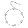 Multi Shape Moissanite Bracelets for Women S925 Silver  Certified Pear/Oval/Marquise/Princess Cut Diamond Wrist Chain