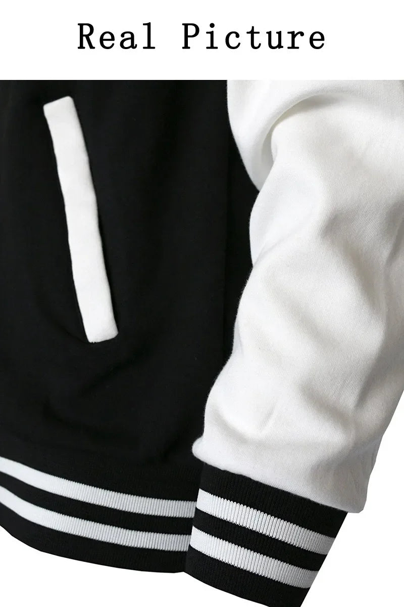 Jesus Saved My Life Letter Graphic Men'S Jackets Preppy Style Baseball Uniforms Casual S-5Xl High Street Motion Clothing