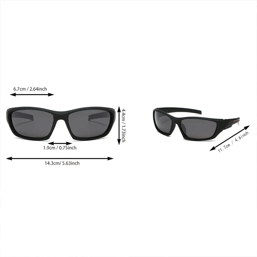 2PCS Colorful Sports Sunglasses - Wraparound Design, UV400 Unisex Comfort Fit for Cycling, Hiking & Outdoor