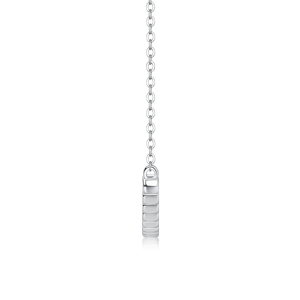 Full 0.065CT D Color Moissanite Pendant Necklace for Women Lady S925 Silver All Diamond Neck Chain Necklaces Wholesale Gift