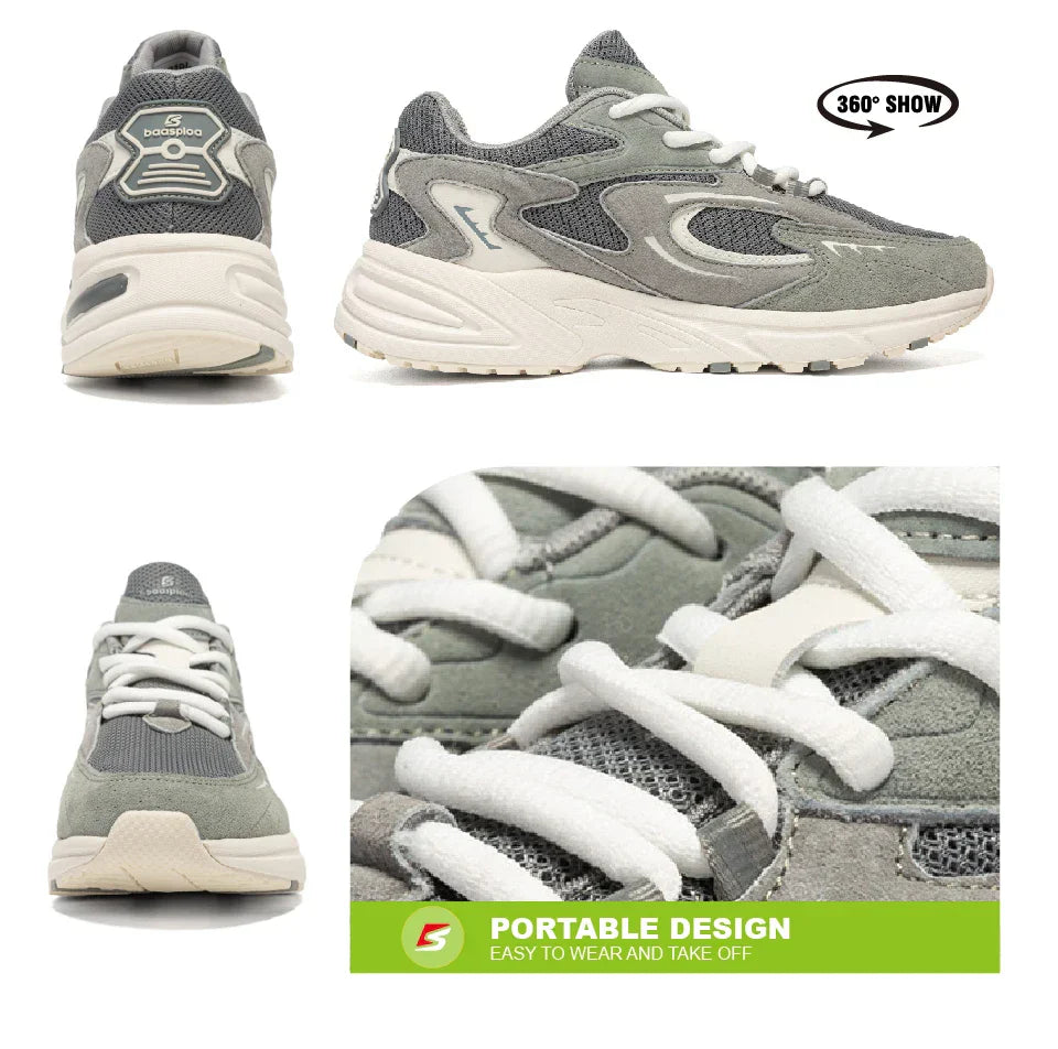 New Running Shoes Men Outdoor Fashion Lightweight Mesh Sports Shoes Male Casual Breathable Non-Slip Walking Shoes