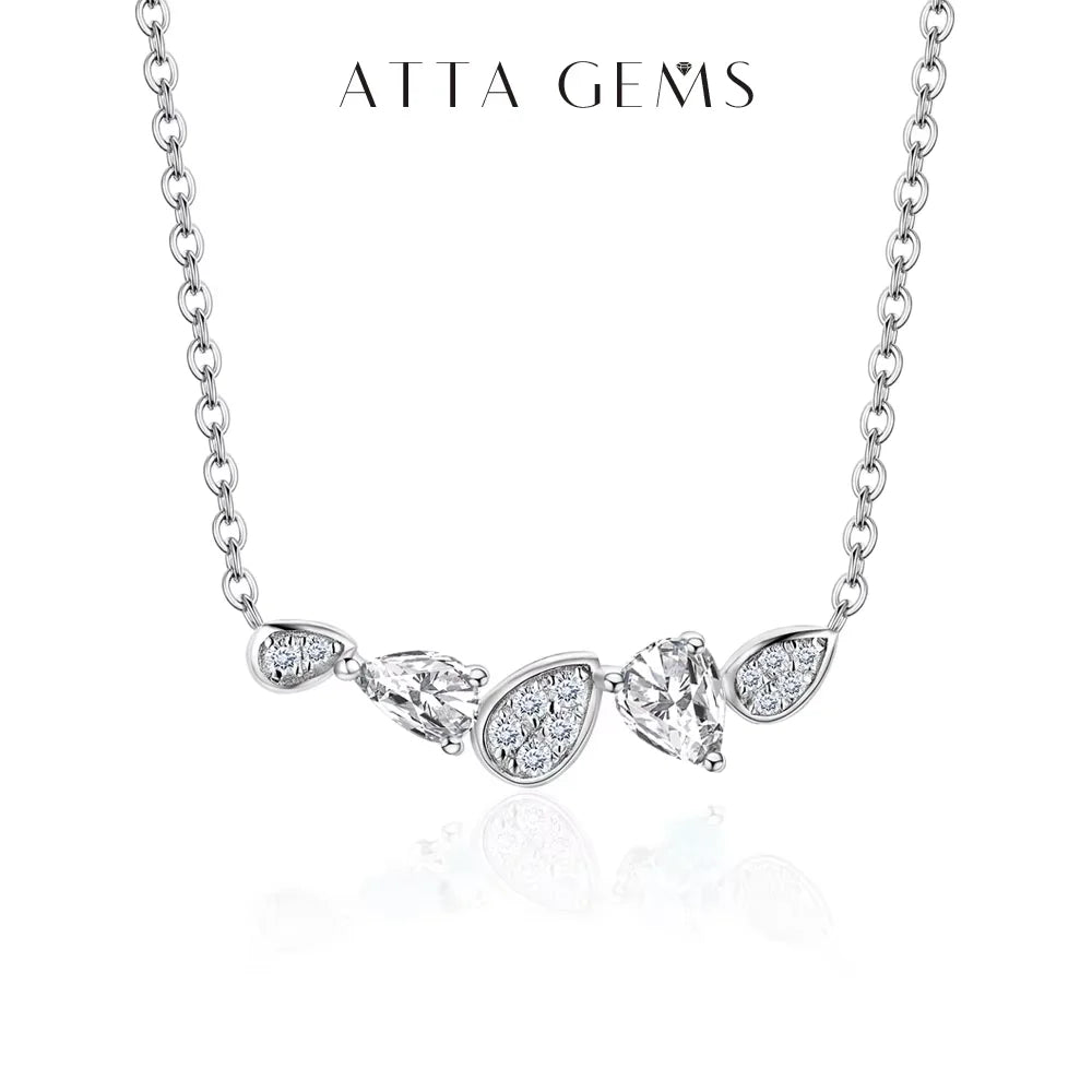 Moissanite Necklace Pendant D Color Vss1 925 Sterling Silver Necklace for Women Popular Commemorative Fine Jewelry Gift