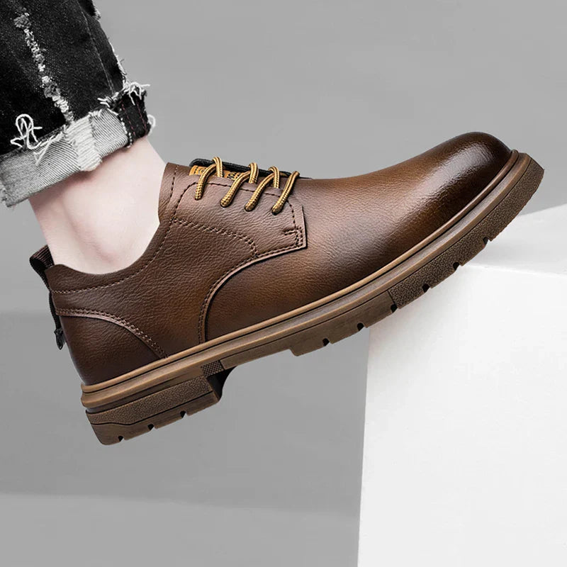 Handmade Men’s Leather Casual Shoes – Soft Sole Comfort Walkers (EU 40–48)