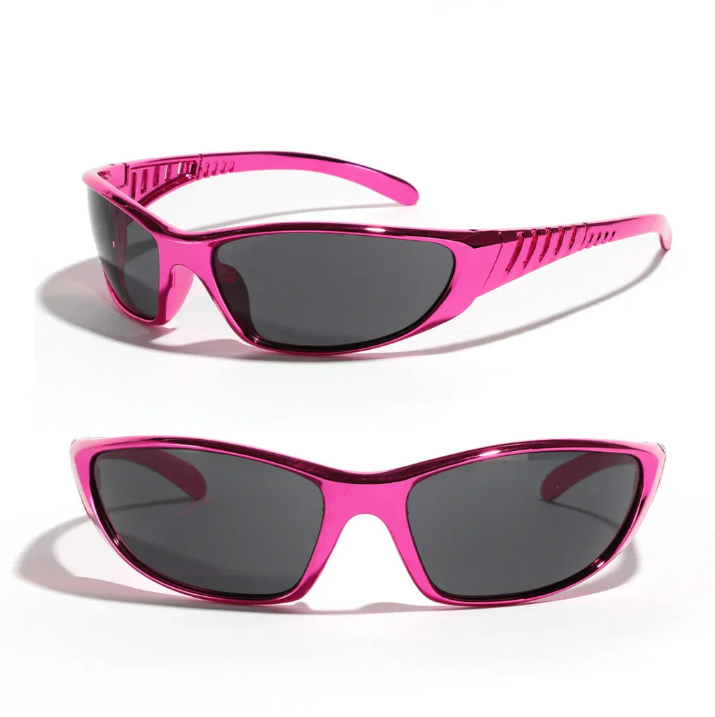 Silver Sunglasses Color Hollowed Out Future Sense Of Technology Hot Girls Net Red Sunglasses Women Sunglasses Trendy Men