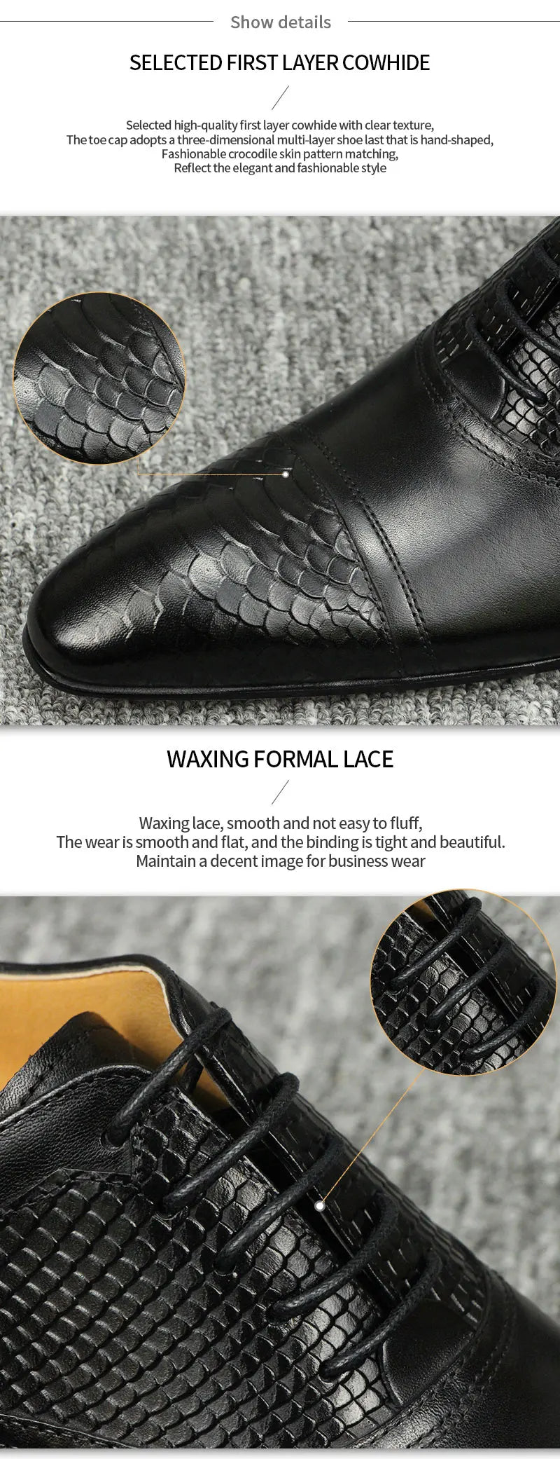 High-end Handmade Leather Shoes Men's Fashion Carved Brogue Shoes British Breathable Business Formal Shoes Pointed Oxford Shoes