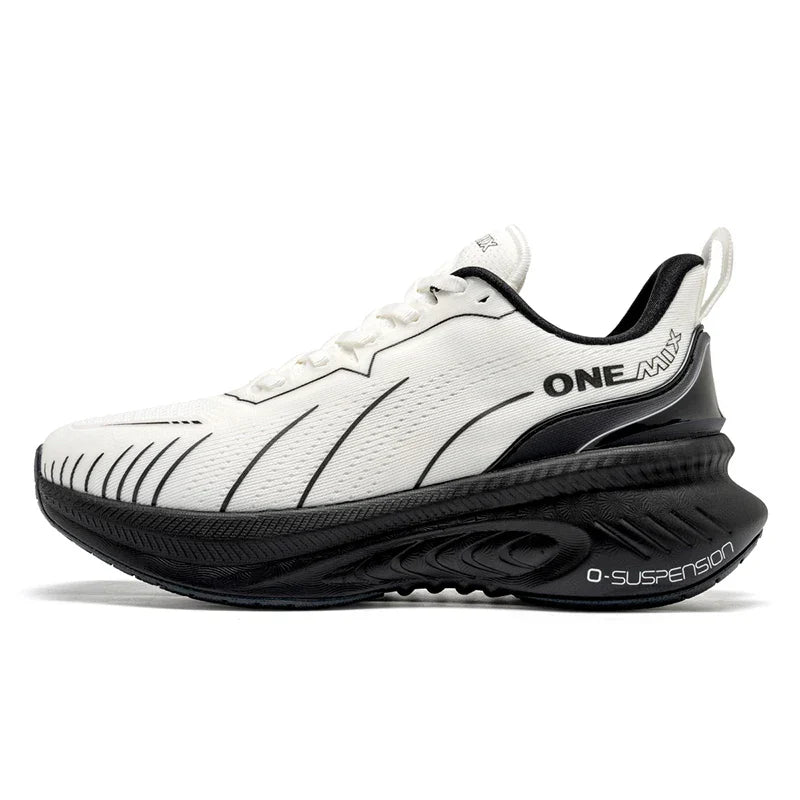 Cushioning Running Shoes For Men Suitable Heavy Runners Lace Up Sports Women Non-slip Outdoor Athletic Male Sneakers