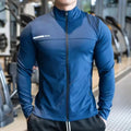 Mens Gym Fitness Tops Casual Jogging Sports Jacket Outdoor Workout Training Sweatshirt zipper Jacket Running Tights Men clothes
