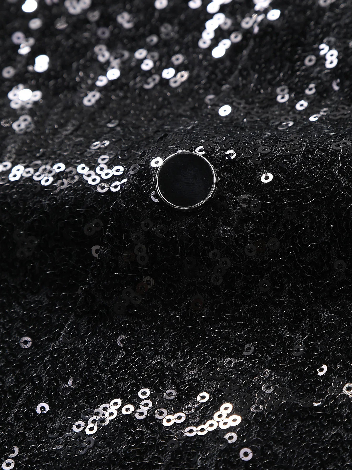 2026 New Black Men's Shiny Sequin Suit Collar Sleeveless Vest, Wedding/Party/Stage Performance, Gold or Silver Optional