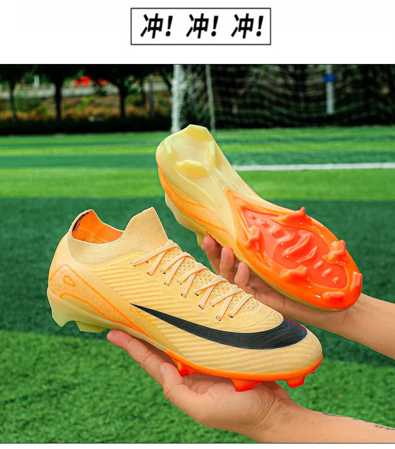 New Men's Soccer Shoes Cleats Sneakers Non-Slip Wholesale Football Boots Training FG Top Quality Drop Shipping Unisex Adult