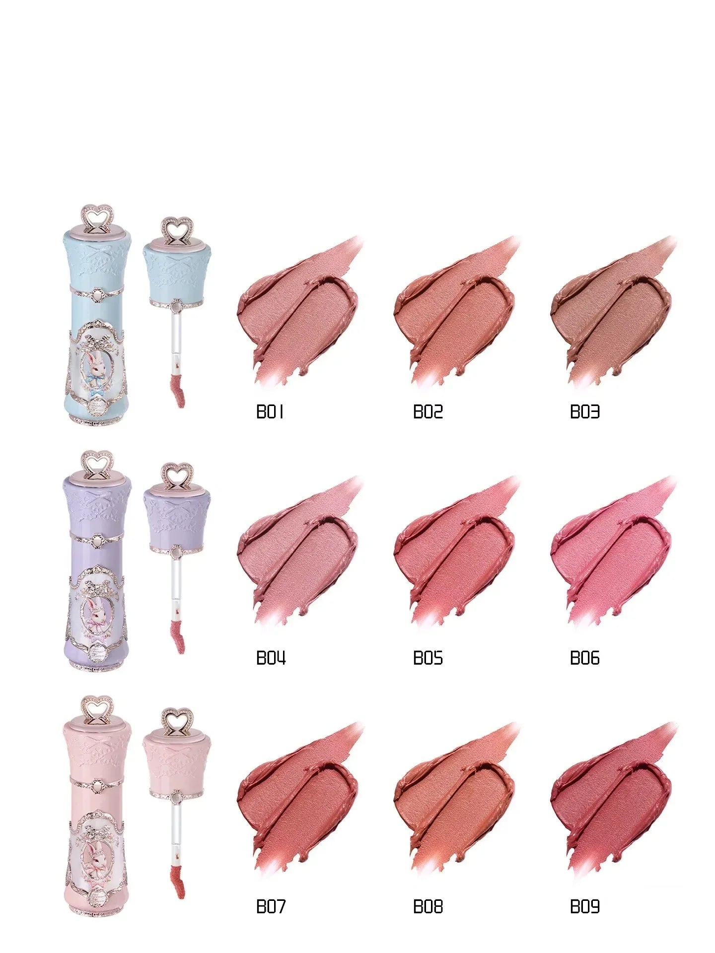 Garden Collection Lip Cream Blush Air Cushion CC Cream Liquid Foundation Eye Shadows Palette Makeup Set 10pcs