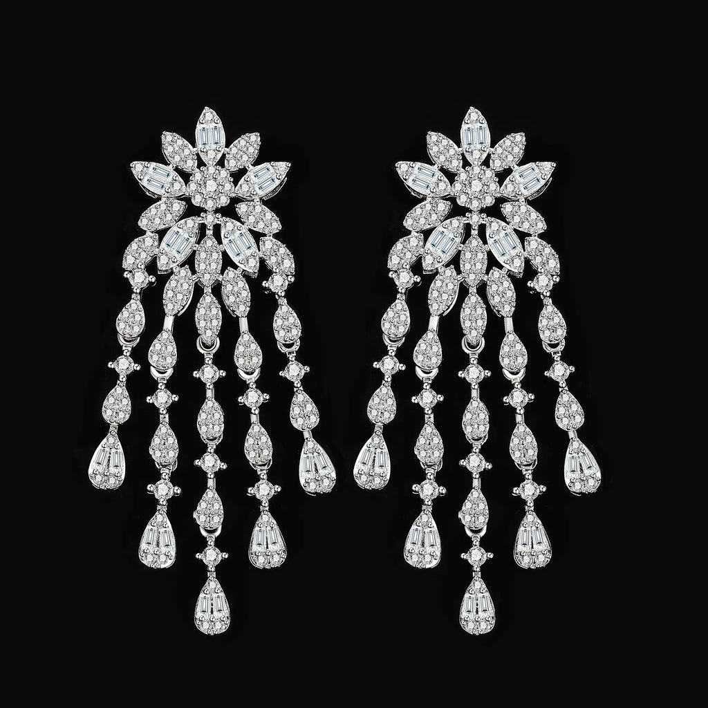 2024 New 4-Piece Designer Bride Wedding Jewelry Set Women's Discount Fashion Elegant Women's Set Wedding Neck Jewelry Bride