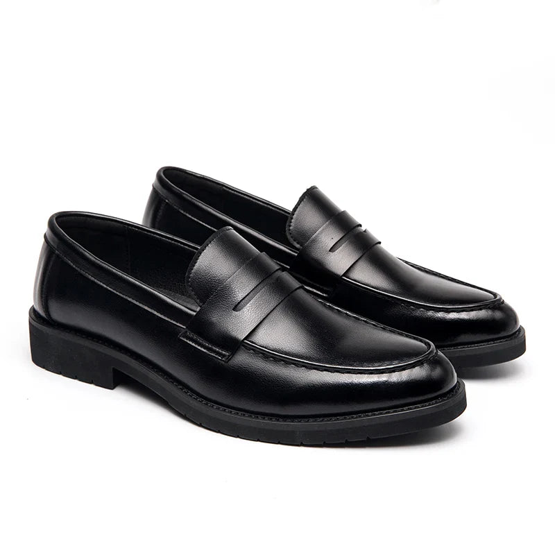 High Quality Casual Business Shoes Men Leather Loafers Classic Men's Dress Shoes Formal Office Leather Brogues Shoes Male