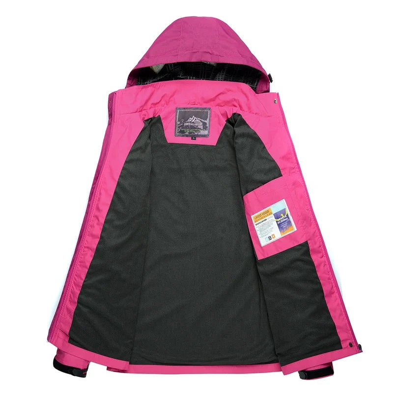Women's Waterproof Hiking Jacket Windproof Windbreaker Camping Hunting Climbing Trekking Fishing Coat Outdoor Clothing