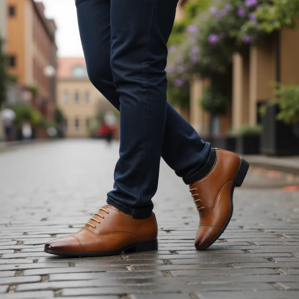 Comfortable dress shoes men, fashionable Oxford gentlemen's social men's shoe