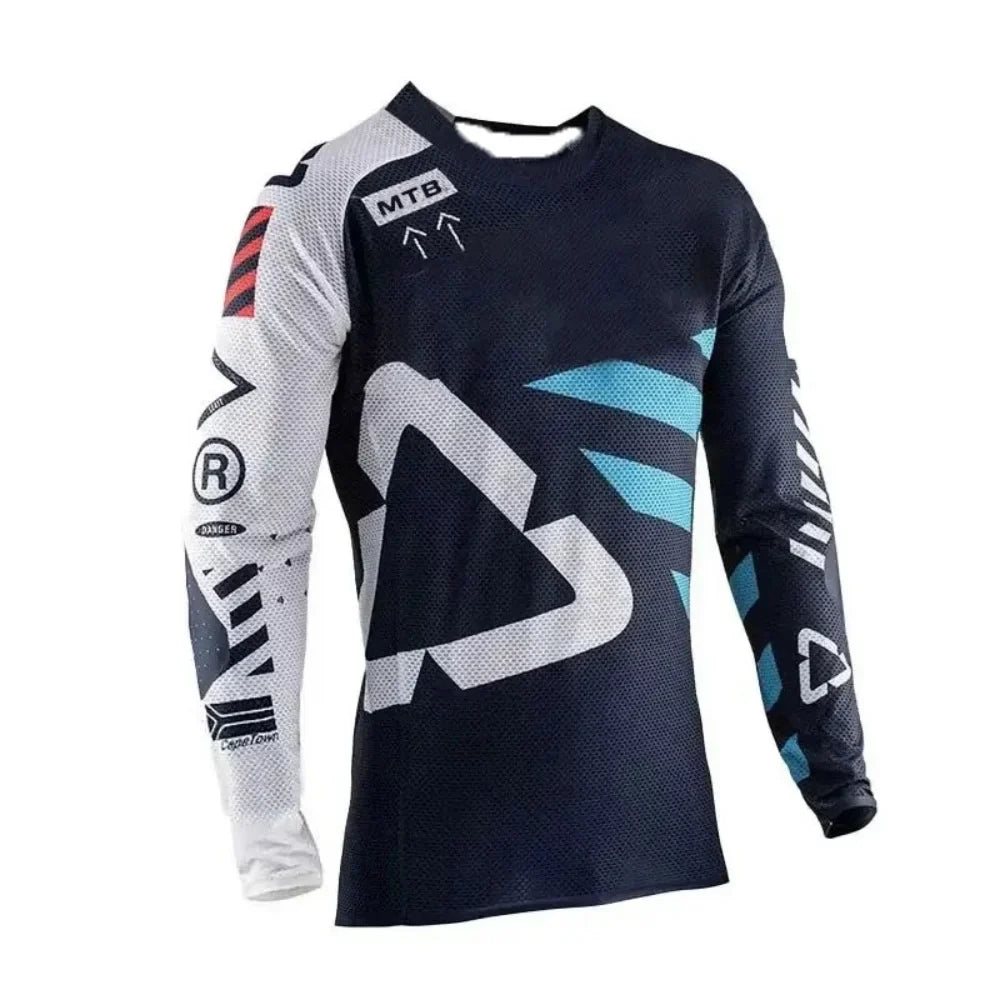 Professional MTB Long-Sleeve Cycling Jersey Breathable Outdoor Sports Top Comfortable Durable Riding Gear
