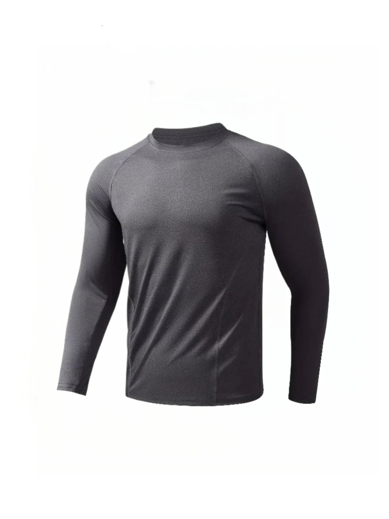 Men's fitness long sleeved T-shirt, men's quick drying football basketball tight top, high elasticity cycling compression traini