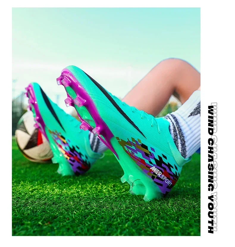 New Men Football Boots Ultralight Soccer Shoes Sport Outdoor Match Unisex Non-Slip Cleats Adult Comfortable Grass High-quality