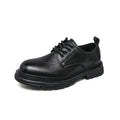 2025 New British-style black casual leather shoes for men's business formal wear large-sized work shoes trendy size 48