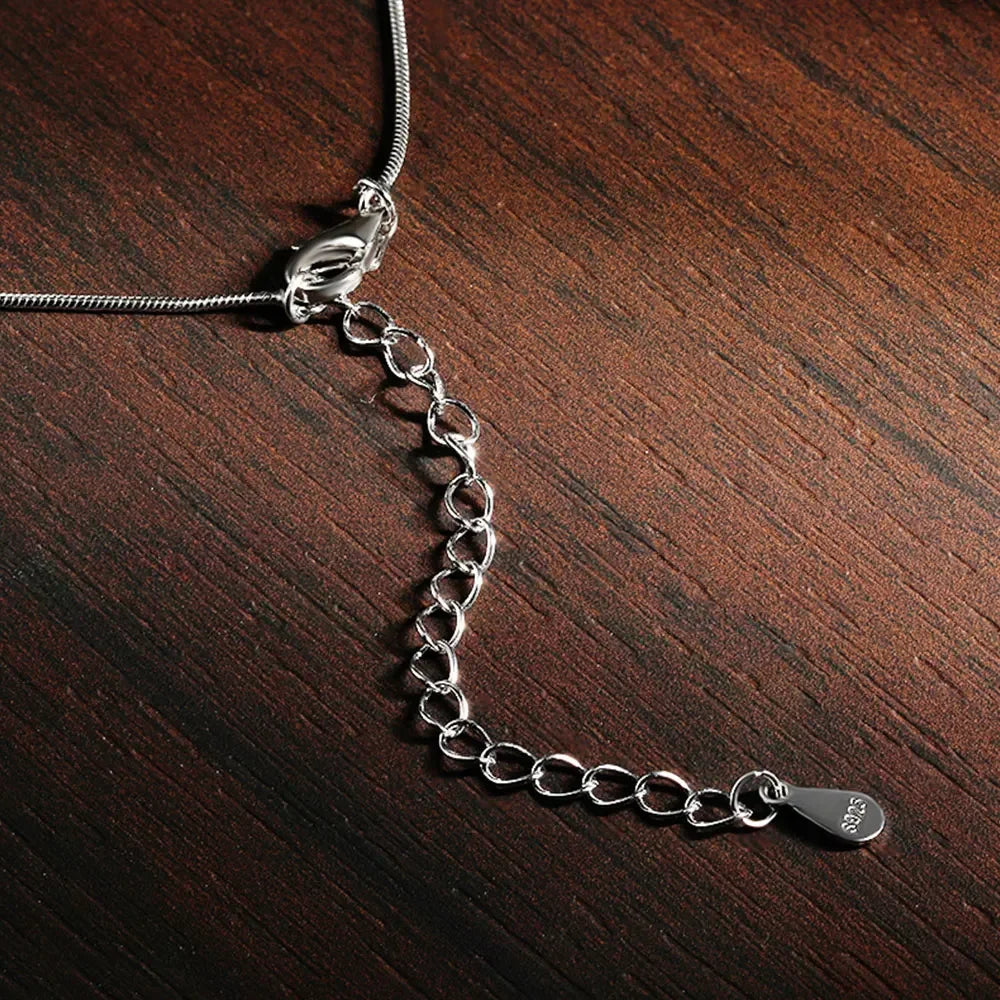 0.5-2CT D Color VVS1 Moissanite Pendant Necklace for Women S925 Silver 4 Claw Pass Diamond Test Neck Chain Christmas Gift