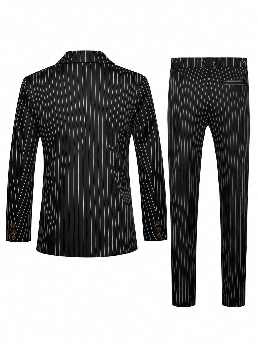 High-quality European and American Men's Clothing, Formal Suits with Stripes, Trousers for Business, Formal Dinners, Weddings