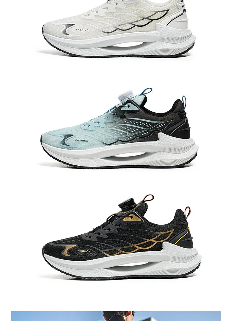 Summer Breathable Casual Sports Shoes for Men, New Fashionable and Versatile Breathable Mesh Rotating Buckle Running Shoes Suitable for Outdoor Sports and Daily Wear