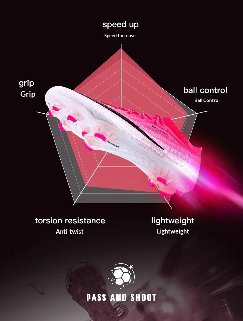 New Men Soccer Shoes Futsal Cleats Ultralight Hot Sale Football Boots Unisex High-quality Women Professional TF/FG Sneakers