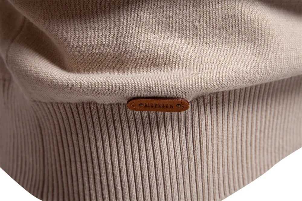 Mens Crewneck Pullover Sweater Knitted Cotton Stripped Quality Autumn Winter Warm Sweaters for Men