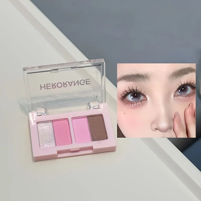 6Pcs Mini Makeup Set Lip Gloss Lip Tint Eyeliner Blush Eyeshadow Waterproof Long Lasting