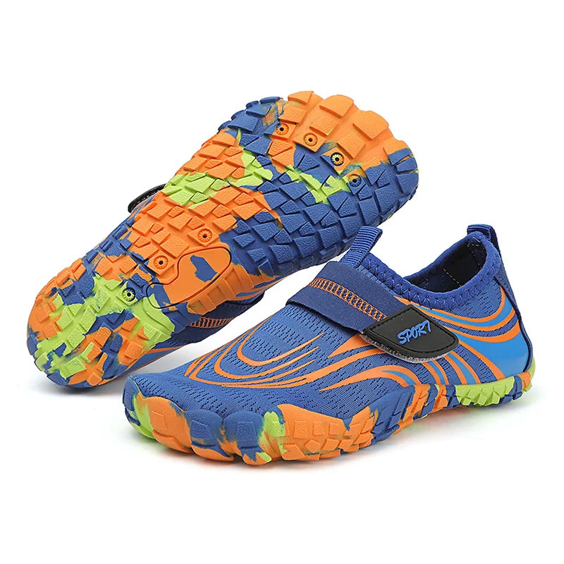 Summer Breathable Barefoot Water Shoes for Kids Boys Beach Sport Anti-Slip Indoor Children Casual Fitness Running Shoes