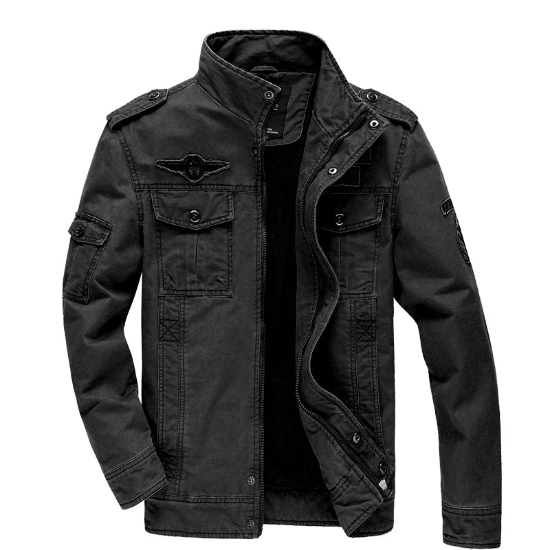 جاكيت عسكري كاجوال جديد 2023 للرجال مقاس كبير M-6XL Jaqueta masculina Air force one معطف رجالي كارغو للربيع والخريف