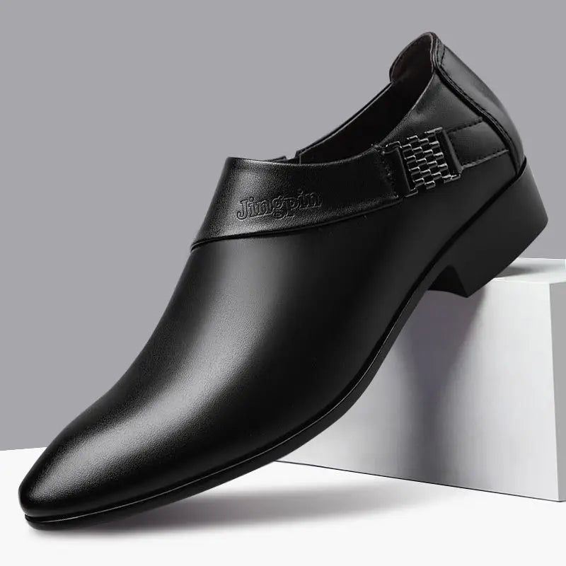 Leather Casual Pointed Toe Business Social Shoe for Men Elegant and Classic High Quality Fashion Dress Shoes Man Low Price Suit