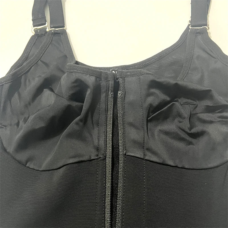 Body Shaper Tummy Control Butt Lifter Shapewear Bodysuit Zipper Design Crotch Postpartum Waist Trainer Slimming Girdles