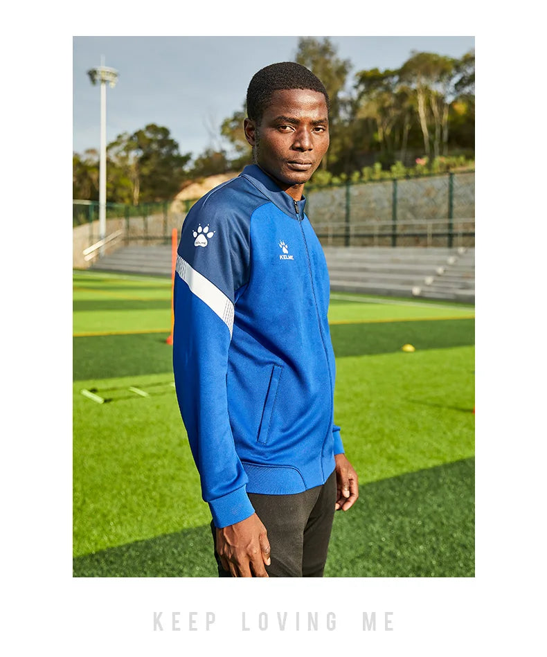 Sports Coat China League One Player's Edition Men's Football Training Knitted Jacket Playoff Coat Running Top