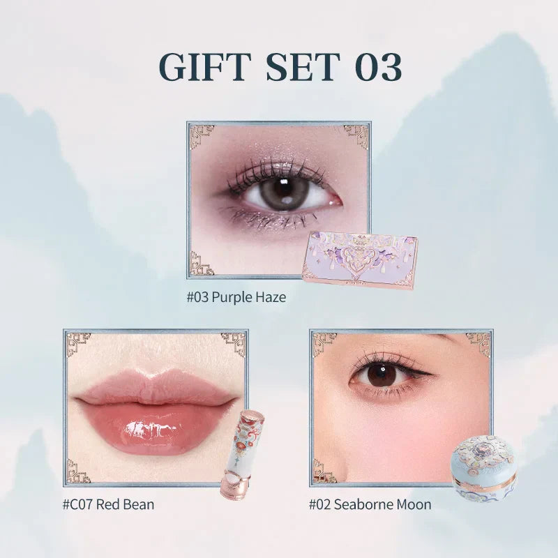 Makeup Set Flower Knows Butterfly Cloud Collar Collection Makeup Gift Set Includes Eyeshadow Blush Lipstick Vegan&Cruelty-Free