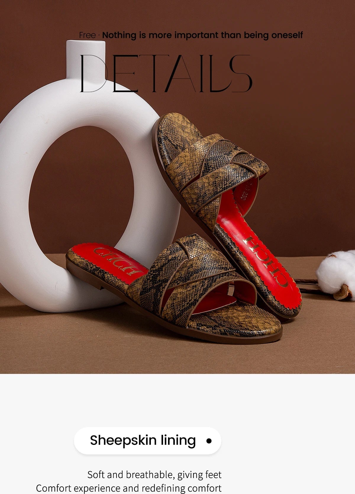 Women's Slippers Luxury brand PU Material Outdoor Flat Bottom Beach Tourism Summer Women's Slippers  2024 summer