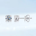 Real 0.2-3CT D Color Moissanite Stud Earrings For Women Party 4 Prong S925 Silver 0.1CT 3mm Pass Diamond Test Earring Gift