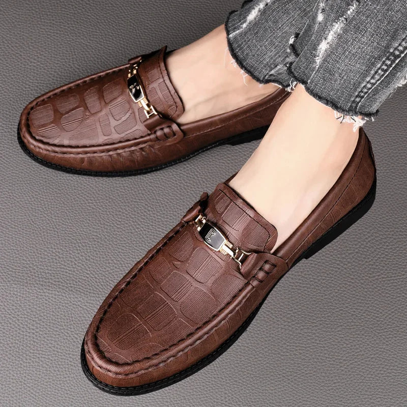 High Quality Mens Loafers Genuine Leather Men's Casual Shoes Brand Driving Shoes Male Comfortable Loafer Men All-match Moccasin