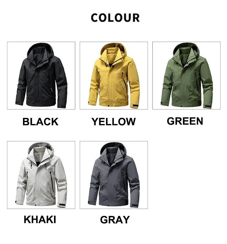 Unisex's Waterproof Hiking Jackets Windproof Windbreakers Men Women Camping Fishing Trekking Anti-scratch Coats