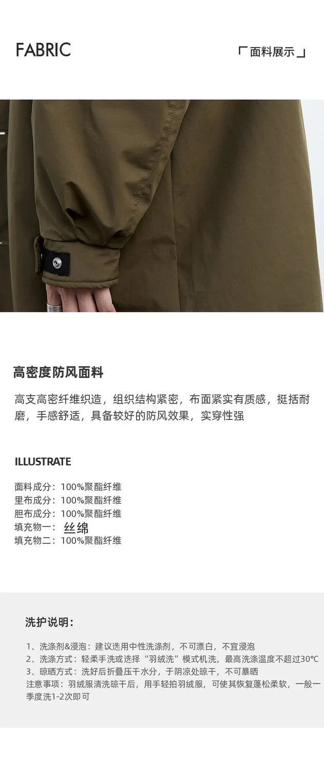 2024 Spring and Autumn New Fashion Solid Color Windproof Long Trench Coat Men's Casual Loose Large Size High Quality Coat M-5XL