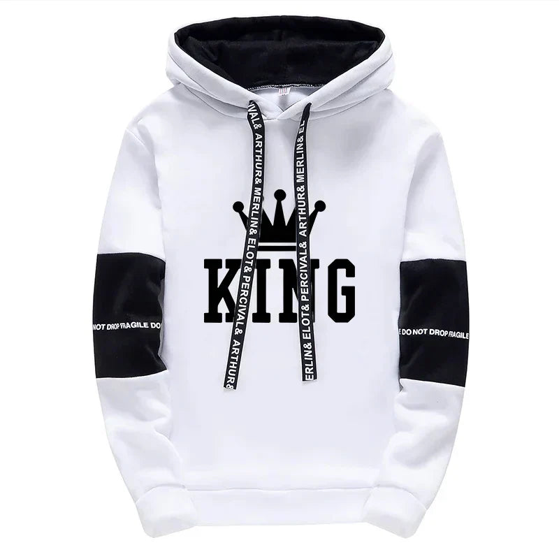King Printing Mens Tracksuit Hot Sales Casual Hoodie Pants Streetwear Outdoors Mens Clothing Single Piece Sweatshirts Sweatpants