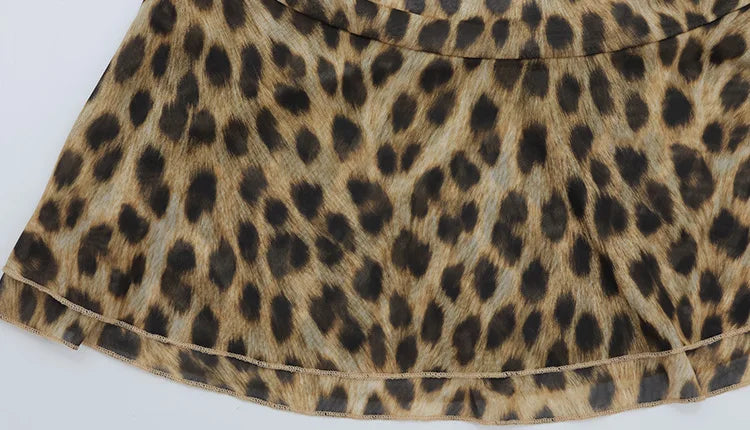 Leopard Pints Camisoles Sheath Fashion Women Dresses Sxexy Club Chic Bodycon Party Casual Outfits Female Vestidos