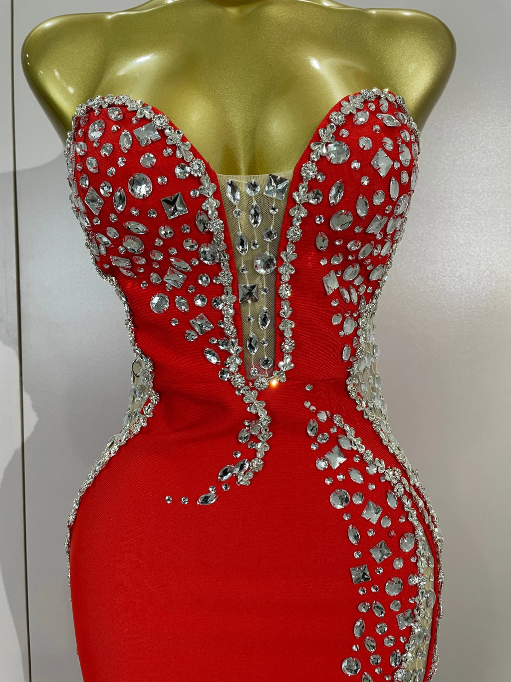 Newest High Quality Sexy Strapless Shinning Rhinestones Bodycon Bandage Long Dress Women Fashion Celebrate Evening Party Vestido