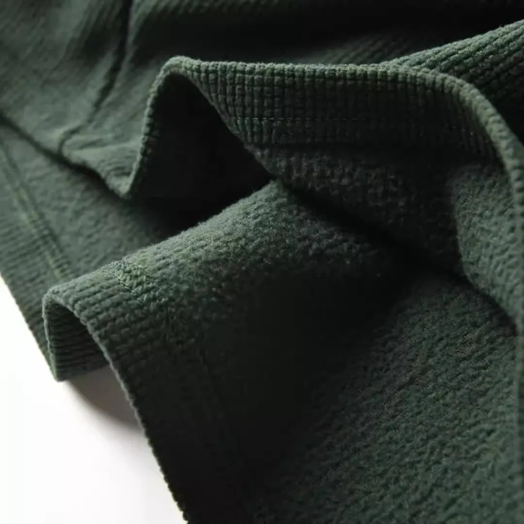 Outdoor Lightweight Fleece Sweatshirt Jacket Men's Zipper Closure Stand Collar Technical Fabric Comfortable Youth Fashion