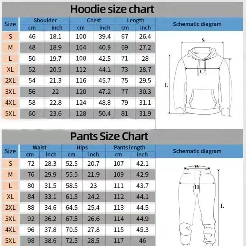Animal Tiger 3D Print Suit Sweatshirt Forest Tiger Print Casual Hoodie + Drawstring Casual Pants 2pcs Set Men Women Hoodie Suit