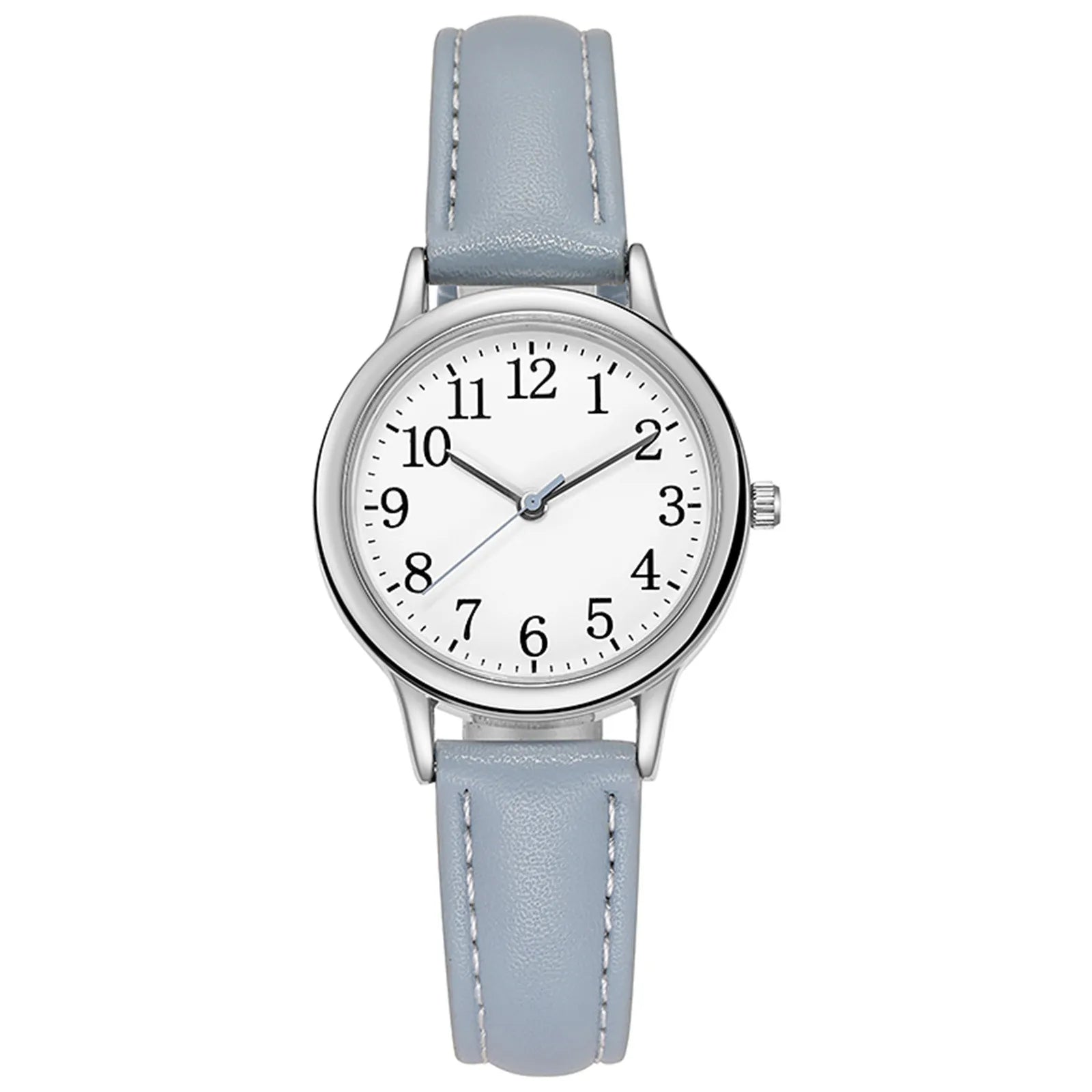Women Quartz Fine Watch Easy To Read Arabic Numerals Simple-Dial