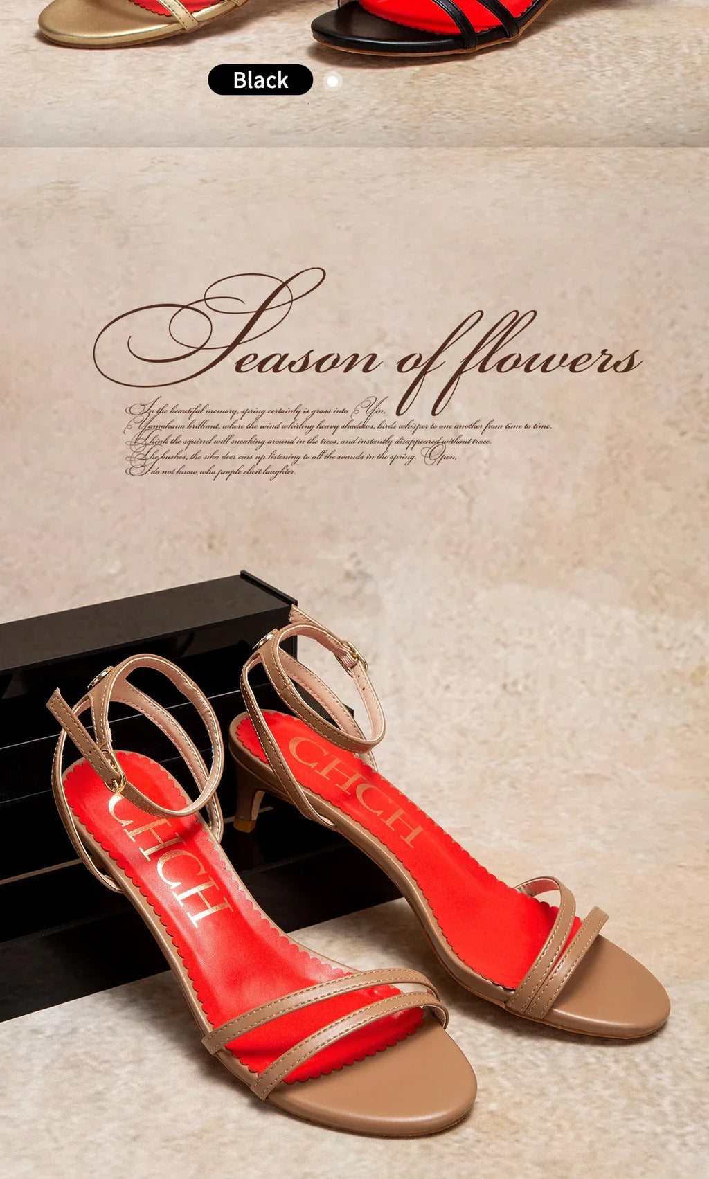 Womens Sandals Round Open Toe Kitten Heels Adjustable Ankle Strap Low Heels Heeled Sandals for Women CHCH Summer Dress Shoes 3cm